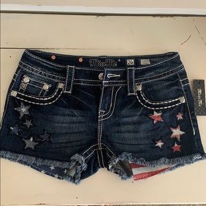 Miss me Stars and Stripes shorts 26